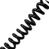 2-core 0.5 sq mm + 4-strand aluminum foil shielded spring retractable cable, 6.5MM diameter, wear-resistant.