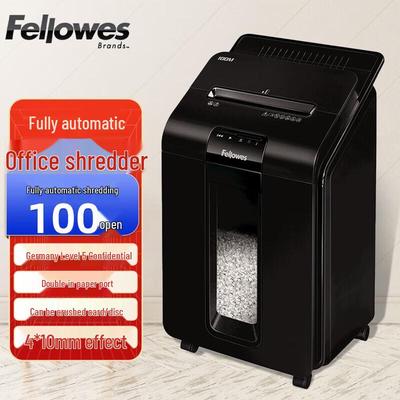 Шредер Fellowes 100M с автоподачей, высокий уровень секретности, штепсель CN (адаптер в комплекте)