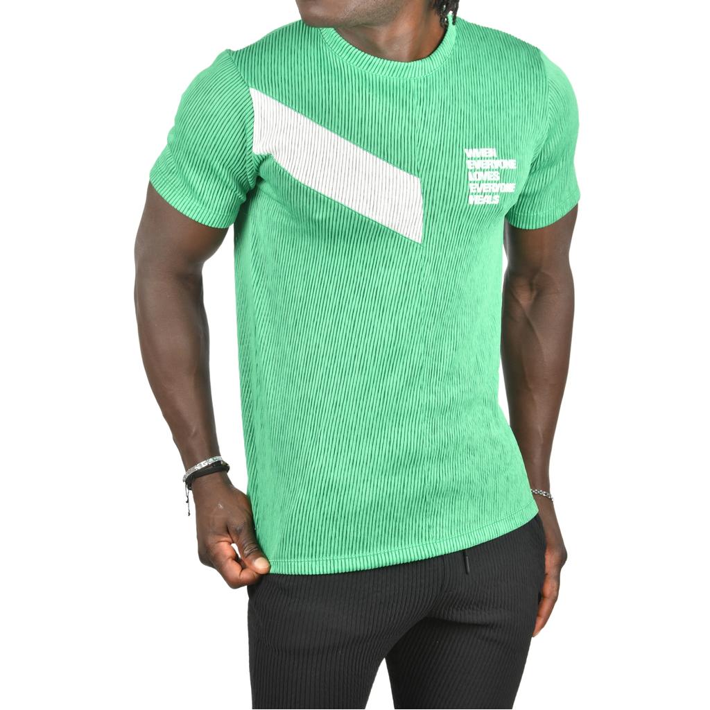 Облегающая трикотажная футболка DeepSEA из лайкры с круглым вырезом 2403230