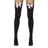 Fever Womens/Ladies Bow Opaque Hold Up Stockings