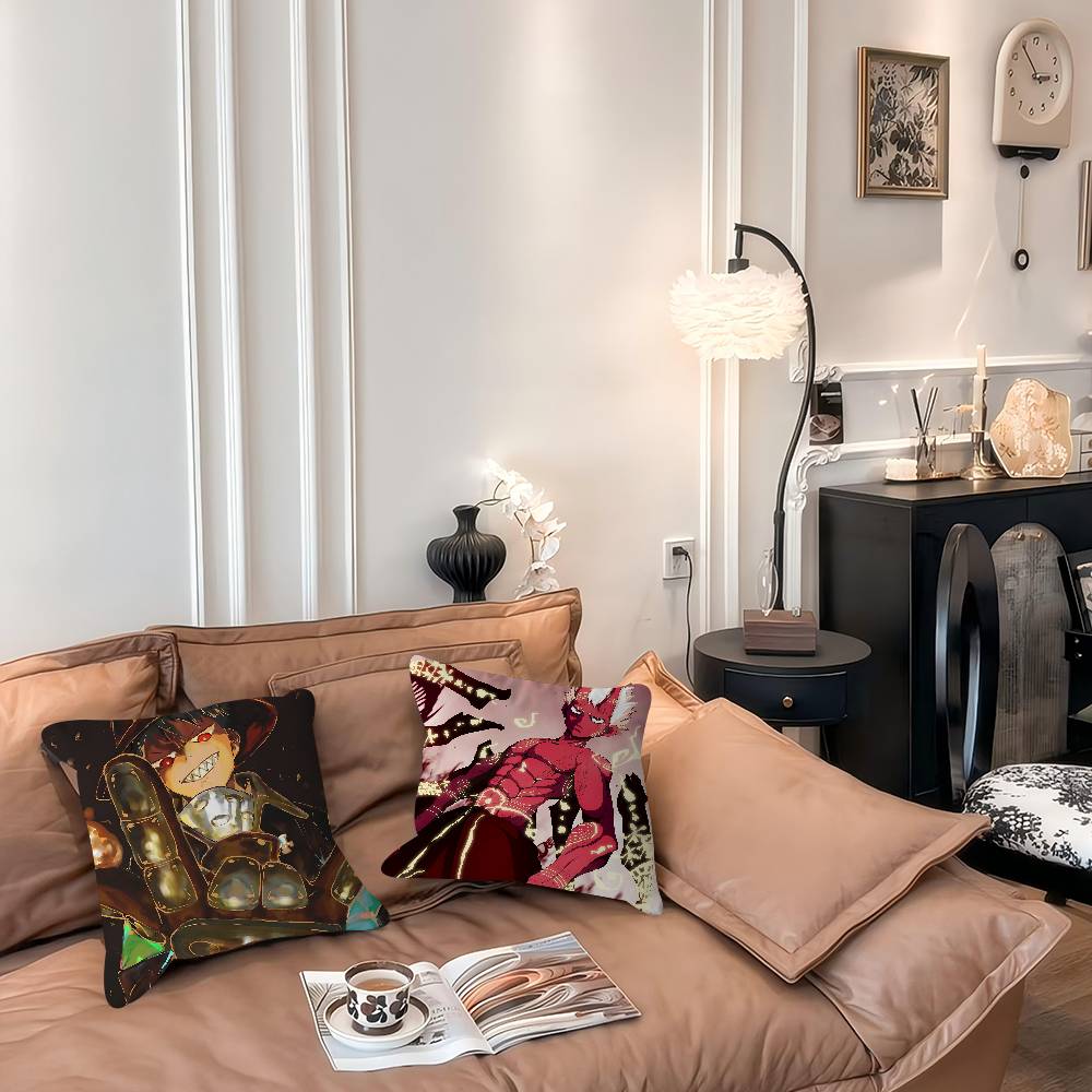 Anime F-Fire-Force Pillow Case Removable Washable Cushion Cover – All-Season Soft Linen