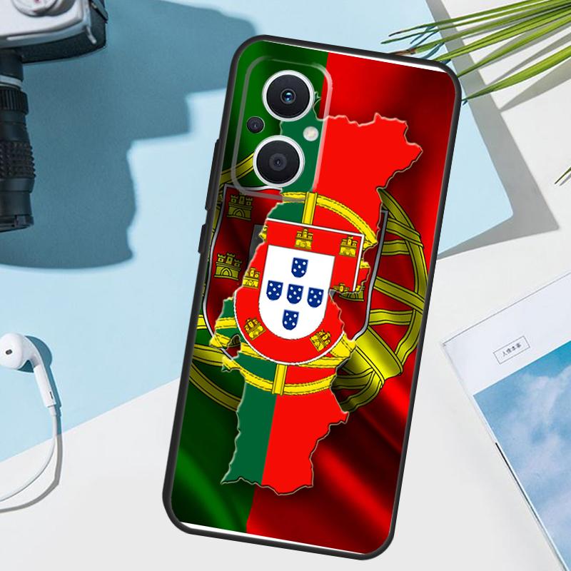 Portugal Flag Cover For OPPO Reno 11 12 13 14 Pro 11F 12F 13F 14F 7 8 Lite OPPO Find X5 X6 X8 X9 Pro Case