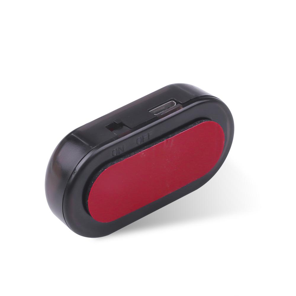 Солнечная и USB-батарея, автомобильная сигнализация, имитация фиктивной сигнализации для автомобиля 12 В-36 В, беспроводная предупреждающая противоугонная лампа, светодиодная мигающая лампа