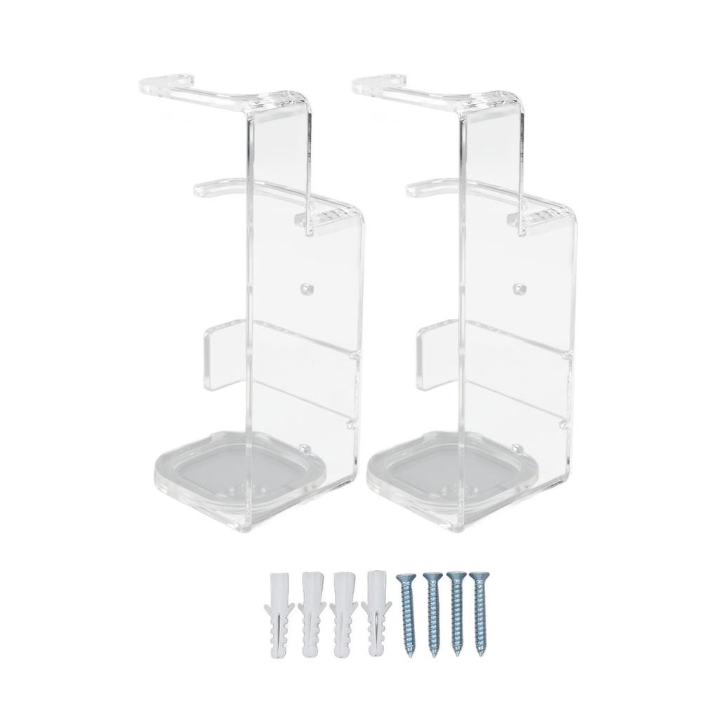 2 Pcs Sword Wall Mount Acrylic Sword Display Stand for Home Shopping Mall Cafe Bar Decor Transparent