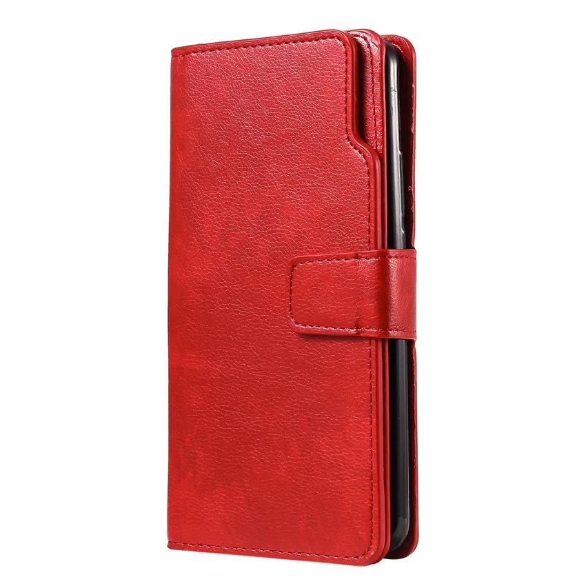 Кожаный чехол для Samsung Galaxy S24 S25 S26 Ultra S23 FE S22 S20 S21 S10 Plus Note 10 20 9 5G Flip Слот для карт Кошелек Чехол для телефона