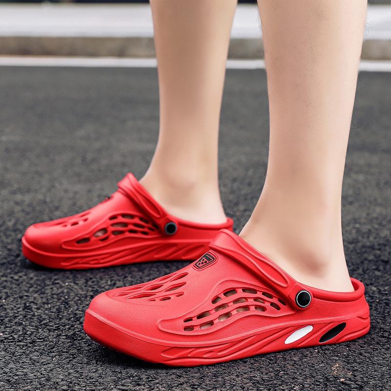 Summer Beach Sandals Couple Fashion Casual Slippers Breathable Non-Slip Outdoor Garden Shoes