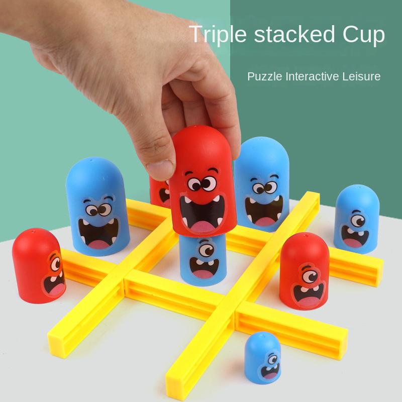 Новая игра «Крестики-нолики» Big Eat Small Gobble Настольная игра для родителей и детей Интерактивные развивающие игрушки для детей Рождественские подарки Семейные игры