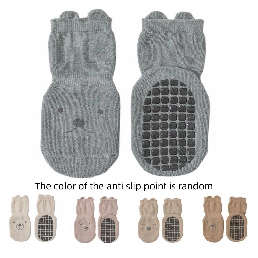 5Pairs Non-slip Toddle Step Socks Breathable Short Tube Socks Soft Baby Cotton Socks Newborn