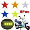 6 шт. пятиконечная звезда наклейка на автомобиль отражающая свет паста наклейка на велосипед пленка мотоцикл ночь Warni I4D5