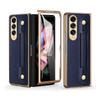 Кожаный тонкий чехол с защитой от падения для Samsung Galaxy Z Fold4 Fold 4 Fold3 Fold2 Fold 2 3, защитная пленка из закаленного стекла