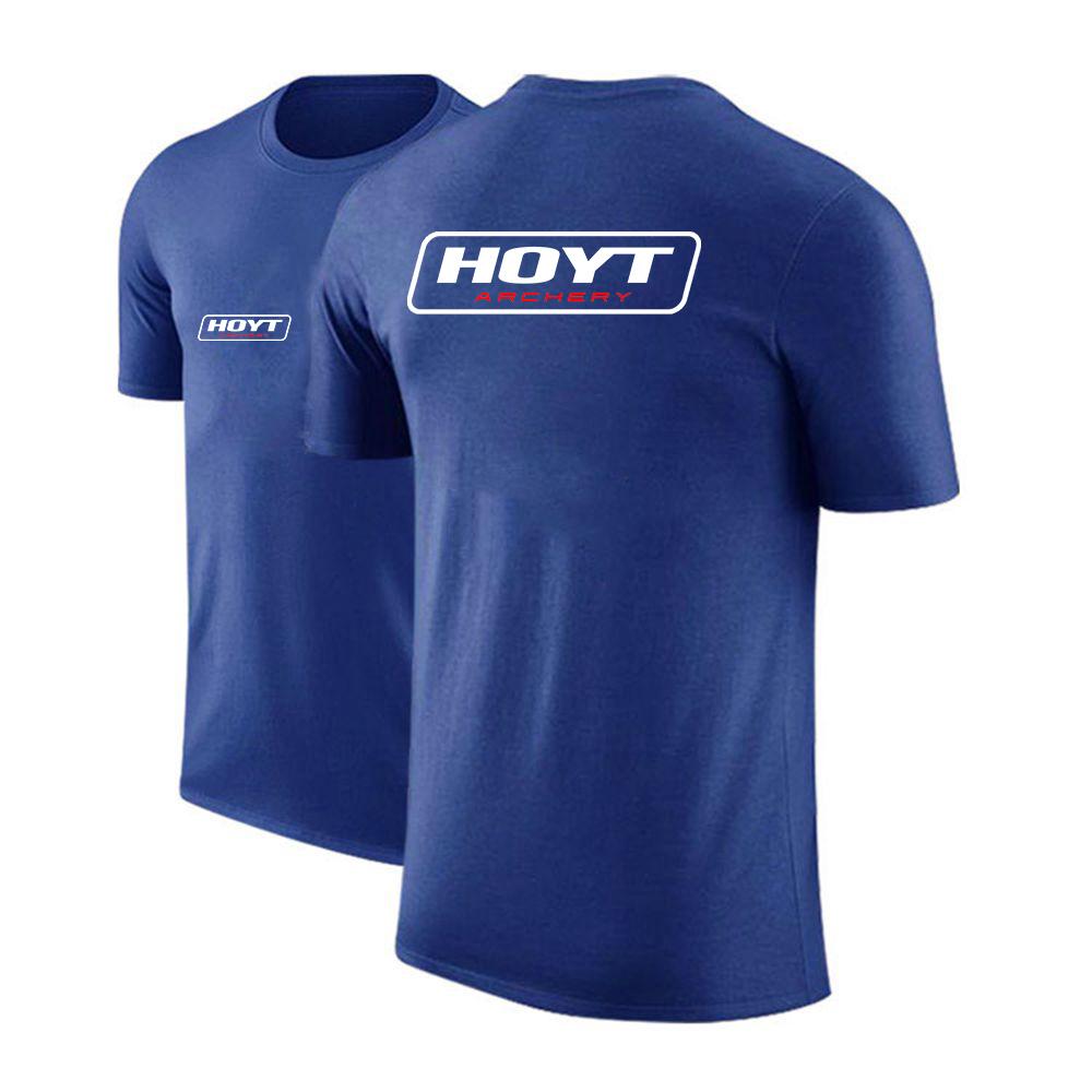 HOYT Archery Huntinger Bows TShirt for Unisex 100 Cotton Lightweight Breathable Slimfit Monochromatic ONeck Casual Basic Top