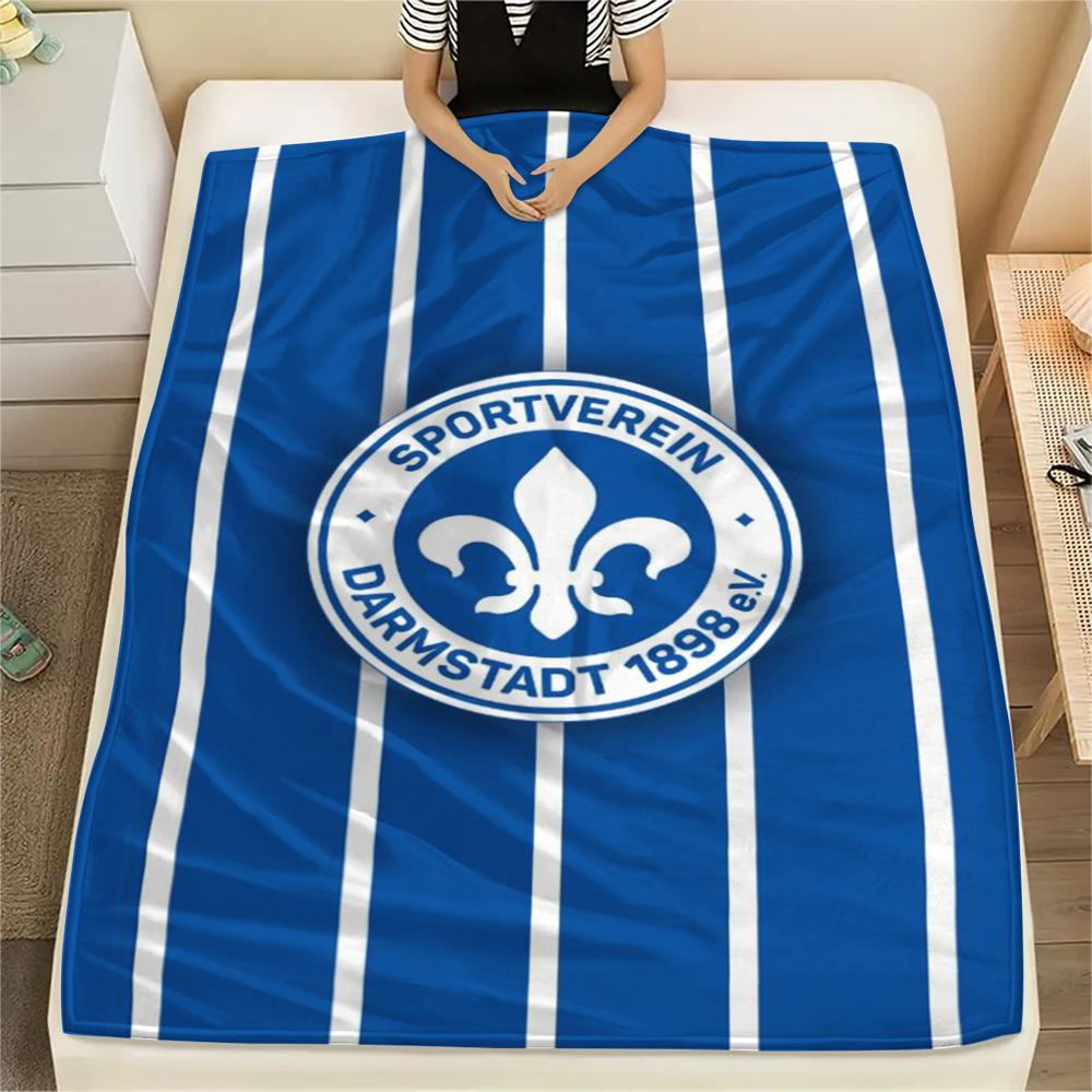 1pc SV Darmstadt 98 Print Flannel Blanket, High quality Comfortable for All Seasons, Home Decor, Warmth and Comfort, Perfect for Christmas Gifts92