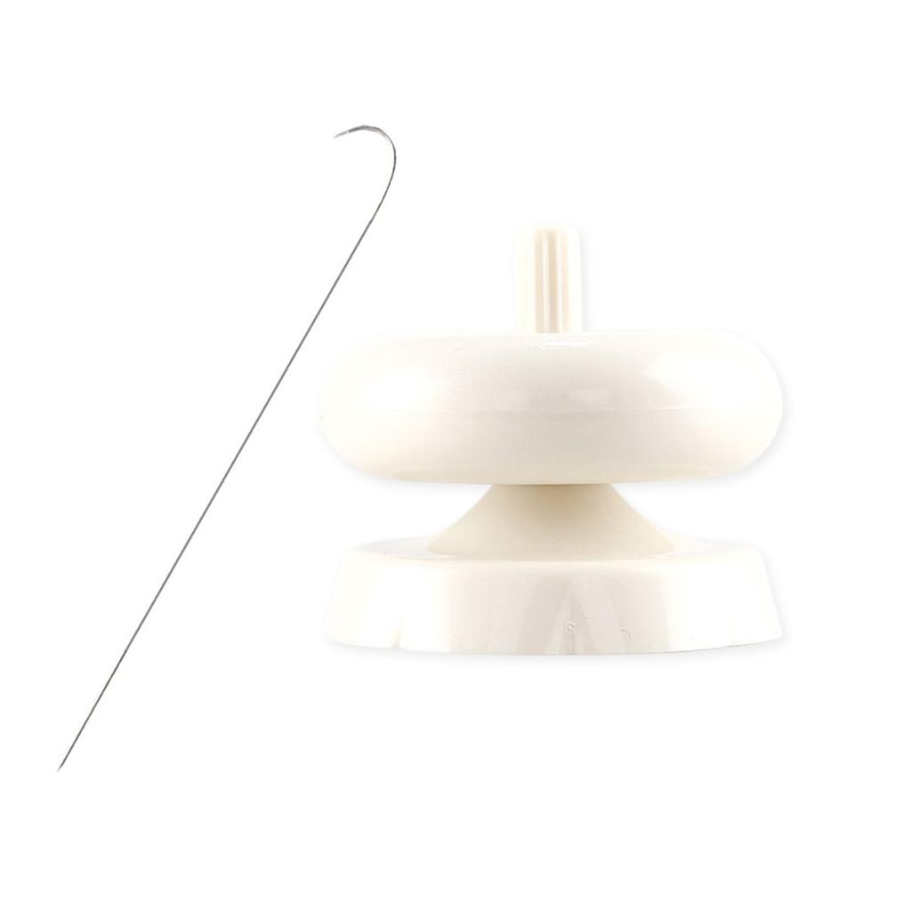 Устройство для бисероплетения с большим ушком и изогнутой иглой. Универсальный инструмент для бисероплетения с удобной иглой для уникального подарка.