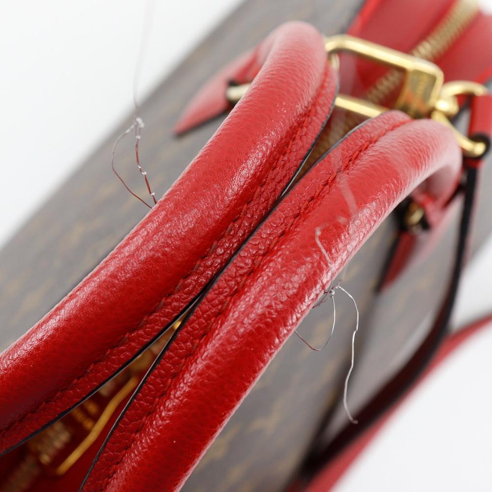 LOUIS VUITTON Almine toe bag Handbag M41779 2WAYShoulder Rouge Brown / red Monogram canvas Women Used