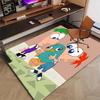 1pc P-Phineas and Ferb Design Printed Area Rug Carpet for Bedroom Living Room Home Decor Rugs Mat Non Slip Mat Rug for Bedside
