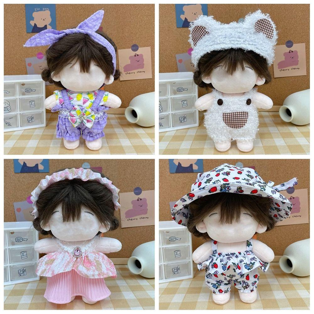 Аксессуары Кепка Платье Костюм Многоцветная повязка для волос Подтяжка Подарочная кукла Одежда Хлопковая мягкая кукла