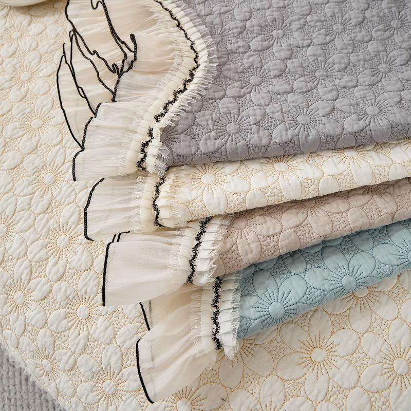 Cream Wind Sofa Cushion Universal In All Seasons New Pure Cotton Summer Seat Cushion Sub-Cover Cloth Towel Fixed Non-Slip Cover