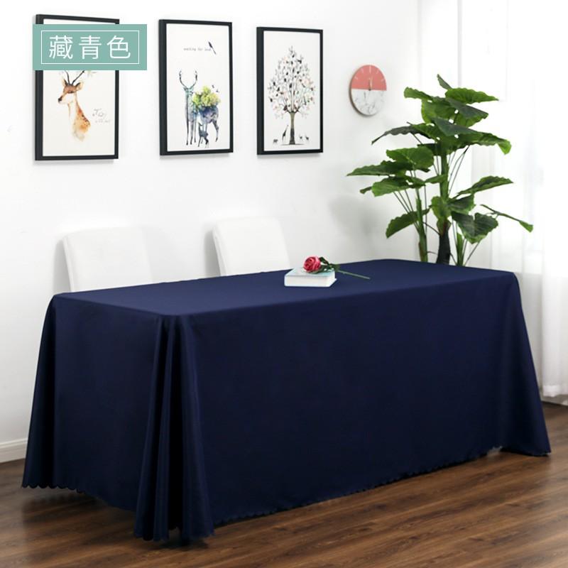 Premium Solid Color Tablecloth Wedding Hotel Dining Long Rectangle Table Cover Anti-Slip Stain Resistant Decorative Linen Look