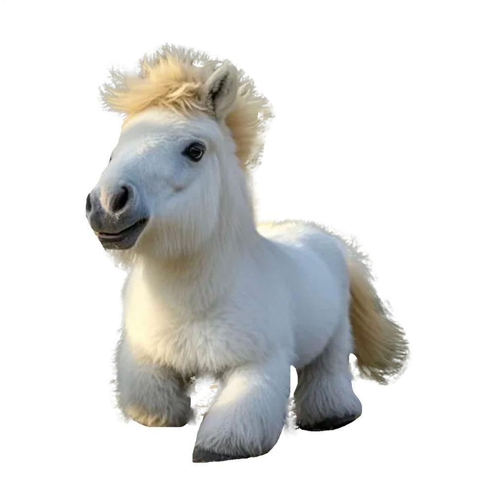 Модная плюшевая игрушка-робот-лошадь, ходячая, интерактивная, машет хвостом, электронная движущаяся кукла для детей