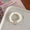 Heart Shape High Elastic Hair Rope Flannel Mini Hair Tie Durable Small Intestine Hair Band  Woman's