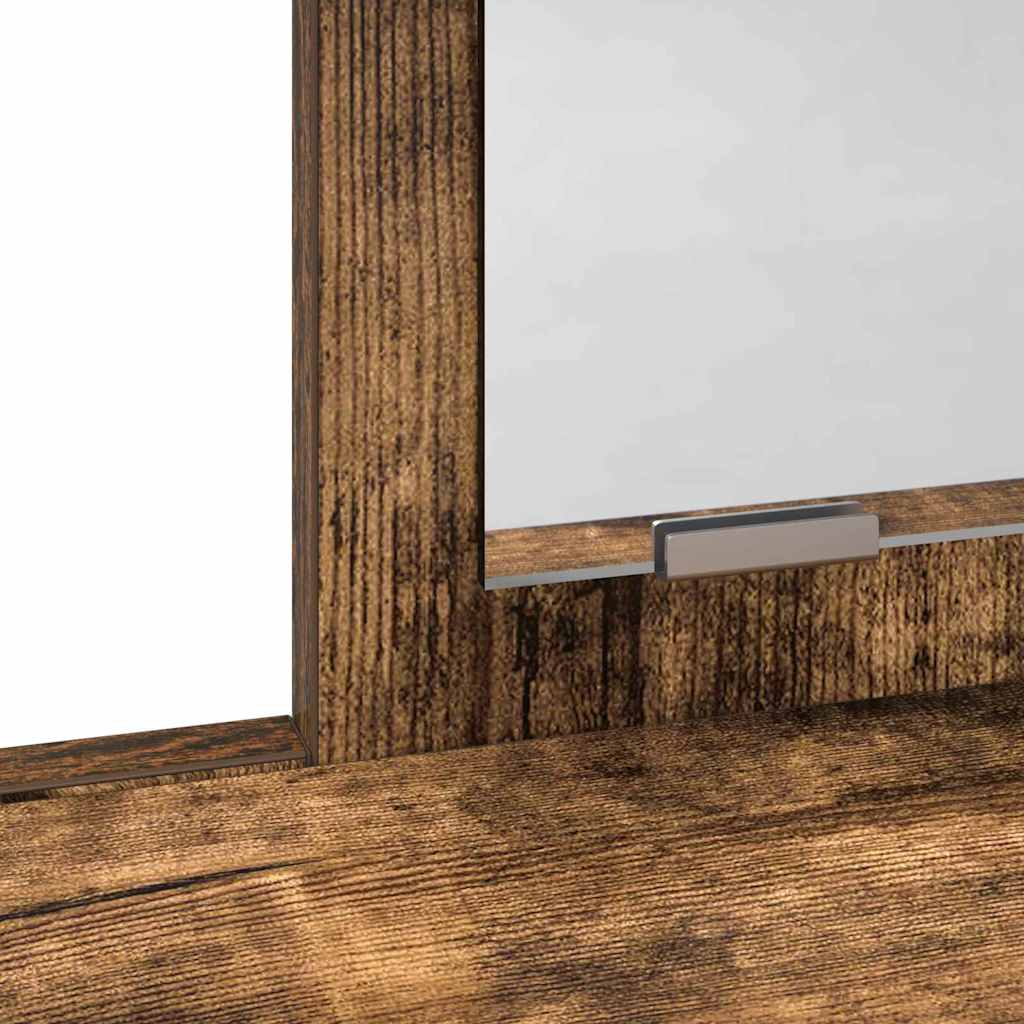 Makeup Table Smoked Oak 79 x 41 x 140 cm Engineered Wood