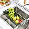 Выдвижная корзина для сушки Полка для сушки кухонной посуды Корзина для мытья овощей Корзина для сушки фруктов и овощей Раковина Ящик для хранения
