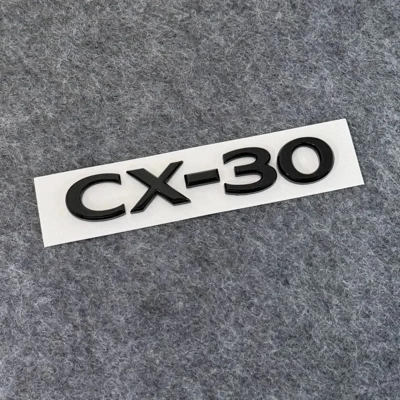 3D ABS CX-4 CX-5 Car Letter Badge Logo Trunk Decorative Sticker For Mazda 2 3 6 CX50 CX60 CX30 CX7 CX90 Demio black Accessories wcgvh11