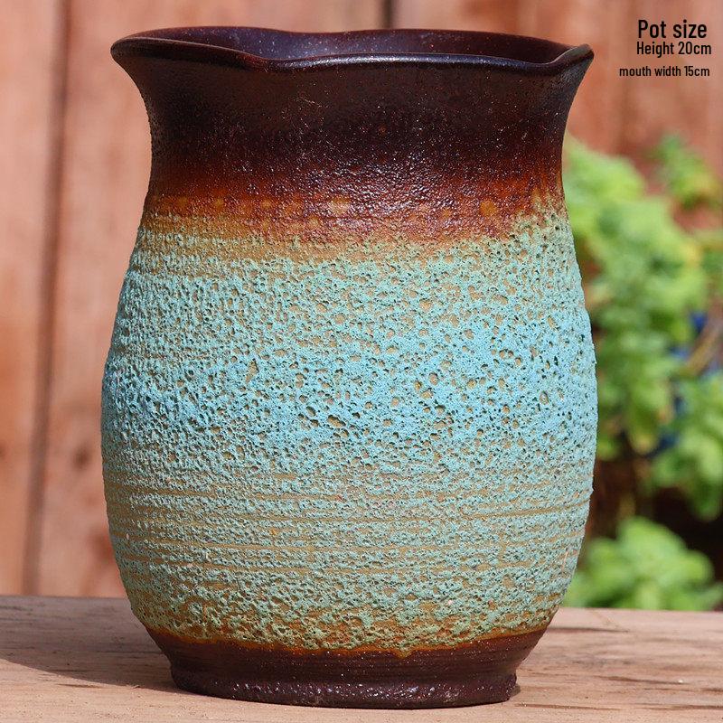 Специальное предложение: Высокий ретро-керамический цветочный горшок для суккулентов или зеленого редиса