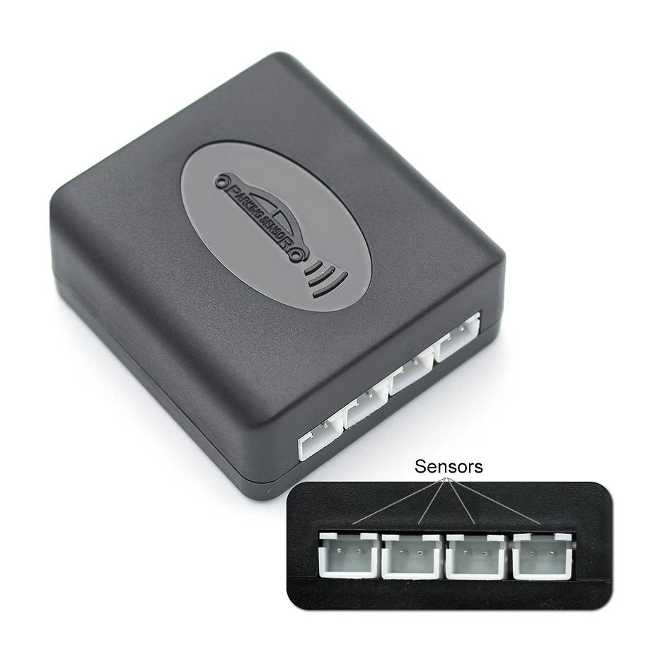 Датчик парковки автомобиля Помощник Parktronics 4 Черный/Серебристый/Белый 13 мм Плоские Датчики Радар заднего хода Звуковой Сигнал Сигнализации