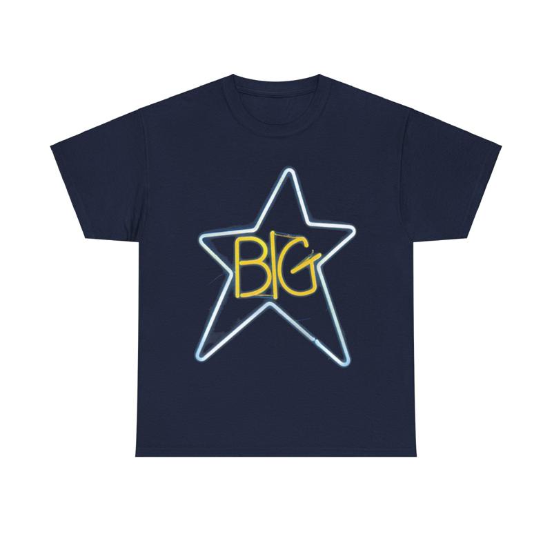 Big Star Band Lighting Basic Logo T Shirt Full Size S 5XL