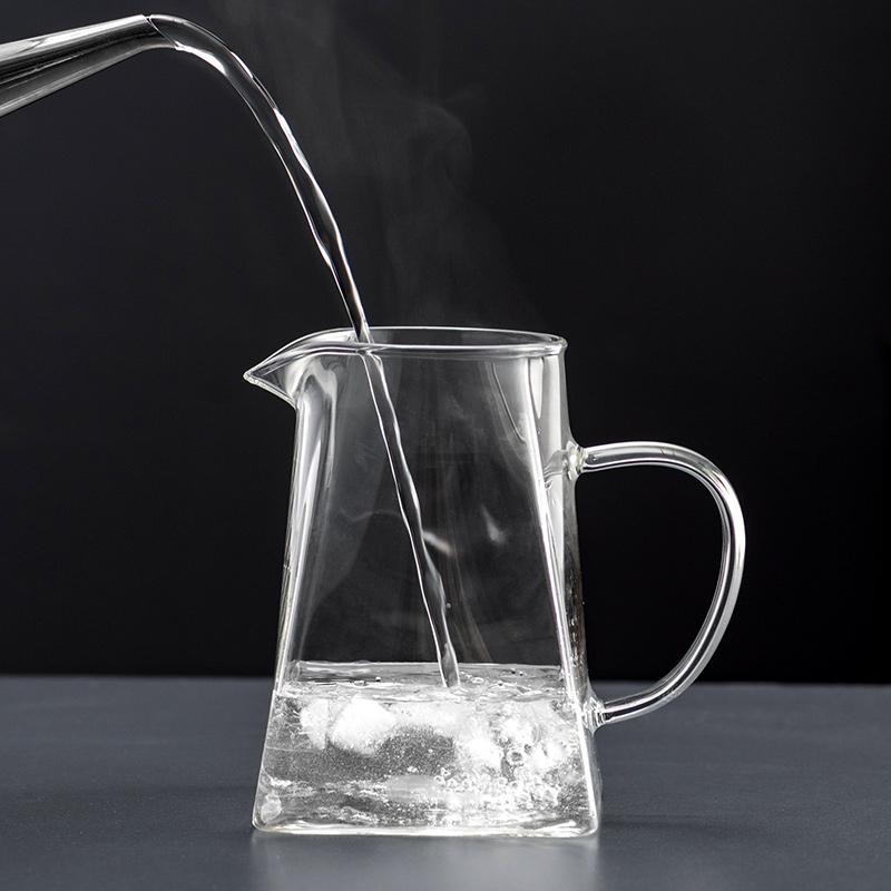 Чайник Kungfu Tea Pu 'er Чайный сервиз Чайная церемония Удобный офисный квадратный стеклянный цветочный чайник
