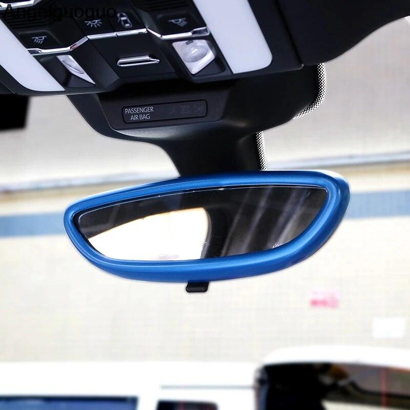 Angelguoguo Car Inner Rearview Mirror Cover Frame Cover Trim Sticker for Porsche Cayenne Macan Panamera