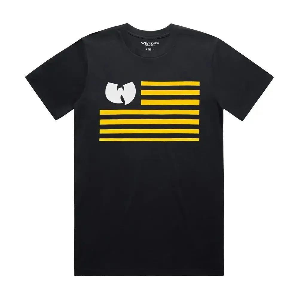 WuTang Clan Rock Punk Style Vintage 90s Short Sleeve Turtleneck Streetwear 100 Cotton Printed TShirt Casual Unisex Tshirts