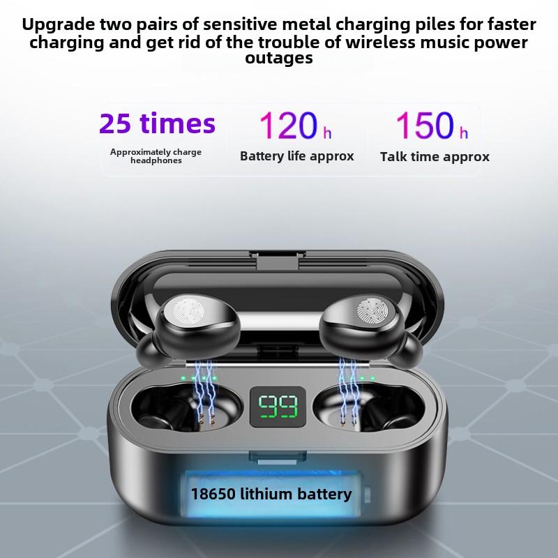 Новая беспроводная гарнитура Bluetooth 5.1 с двумя наушниками TWS с сенсорным экраном и цифровым дисплеем