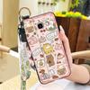Anti-dust Wrist Strap Phone Case For Samsung Galaxy J510/J5 2016/J5108 Fashion Design Kickstand Silicone Cute Anti-knock