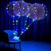 Светящиеся шары, светящиеся шары, светодиодные шары Bobo Fairy Lights, шары с 10-футовыми огнями, гирлянды, гелиевые светящиеся шары на день рождения