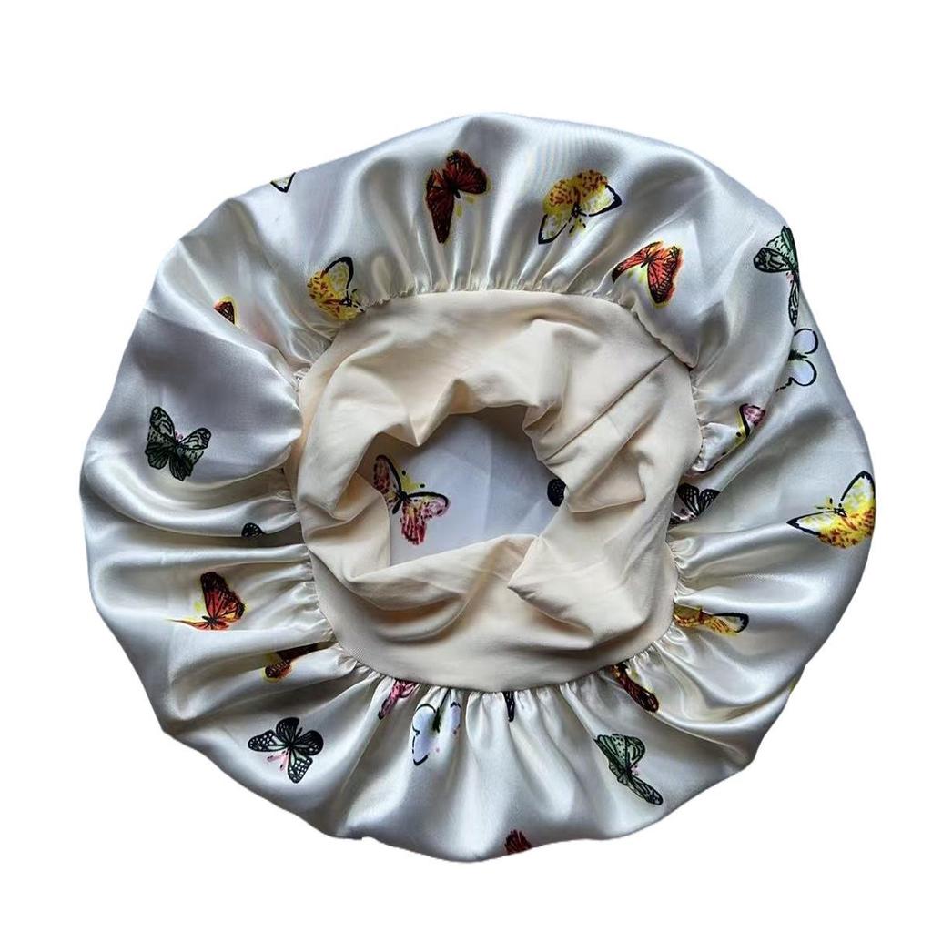 Children's Satin Sleep Cap - Soft Elastic Silk-like Hair Care Hat