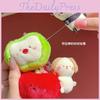 Animal Cartoon Playful Plush Keychain With Vibrant Fruit Stretch Style Kids For