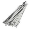 Stainless Steel Cable Tie Set - 200Pcs, 4.6mm Width - Self Locking for Wire Line & Hose