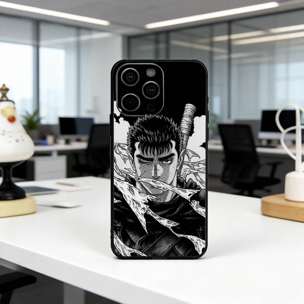 Классический B-Berserk BG G-Guts Чехол для телефона Силиконовый Мягкий Для IPhone 17 16 15 14 13 12 11 X XR Plus Pro Max Plus