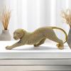 Leopard Statue Animal Sculpture Artwork Craft Gift Collection Resin Figurine Desktop Decoration for