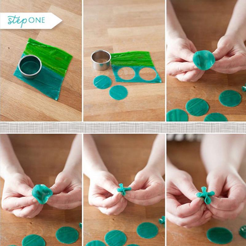 5Pcs Diy Round Polymer Clay Cutter Molds Pottery Ceramic Cutting Mould Tool