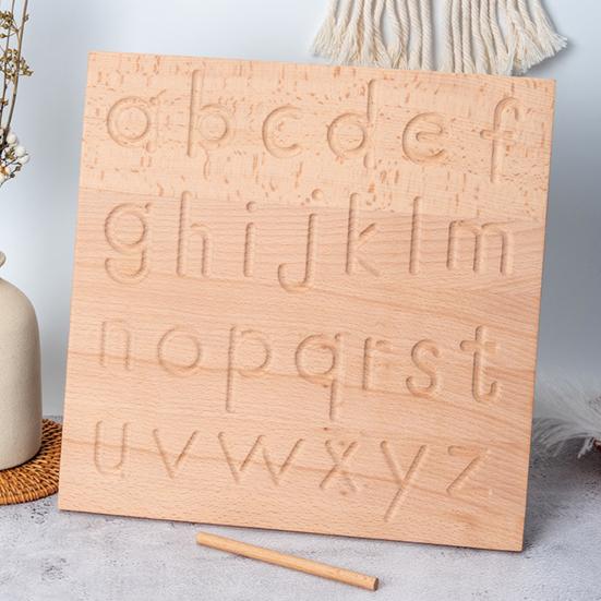 Деревянная доска для отслеживания, улучшает координацию рук и глаз, мелкую моторику, ABC, цифры, формы, легкий вес