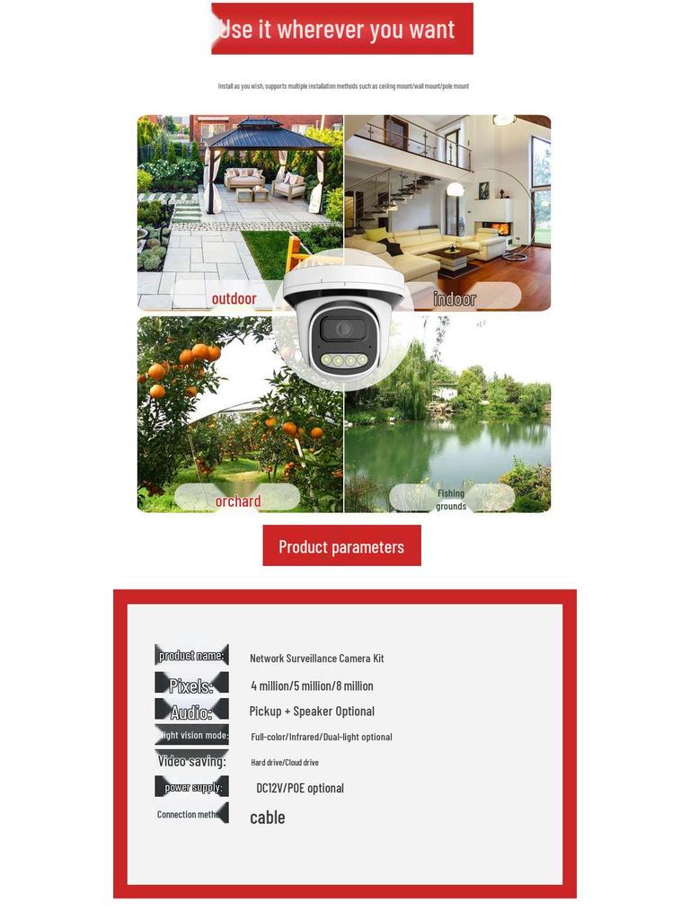 16-Channel Cross-Border PoE IP Camera Surveillance Kit with NVR System