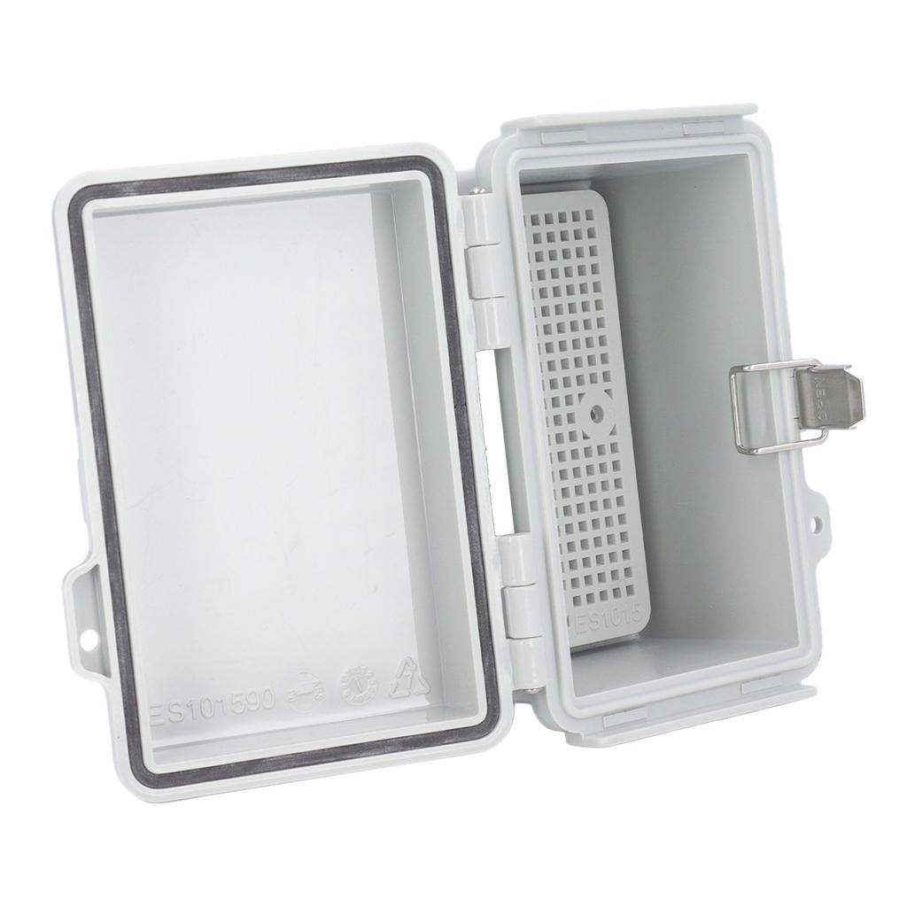 Наружная электрическая коробка IP67 Водонепроницаемая пластиковая проектная коробка из АБС-пластика с петлей из нержавеющей стали для