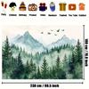 Mountain forest and bird landscape background - Natural theme polymer background cloth, polyester for taking photos, etc