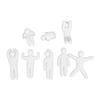 3D-печатные фигурки, раскрашиваемые, коллекционные персонажи для столов, полок