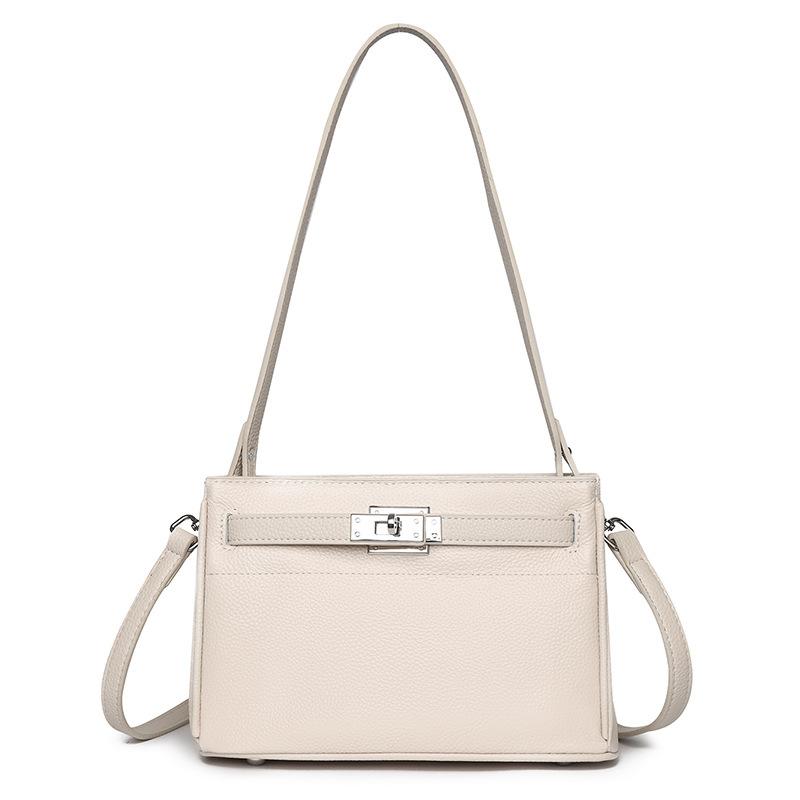 Сумка из натуральной кожи Head Cowhide - запирающийся кошелек подмышкой (Женская сумка через плечо Premium Sense большой вместимости для поездок на работу)