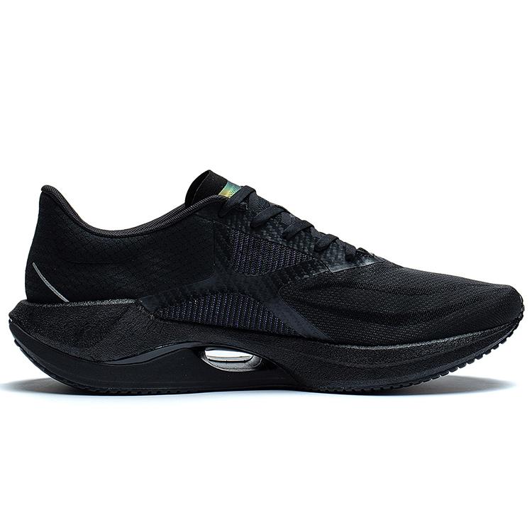 Li Ning Super Light 20 Модные износостойкие дышащие низкие мужские кроссовки для бега Чистый черный ARBT001-7