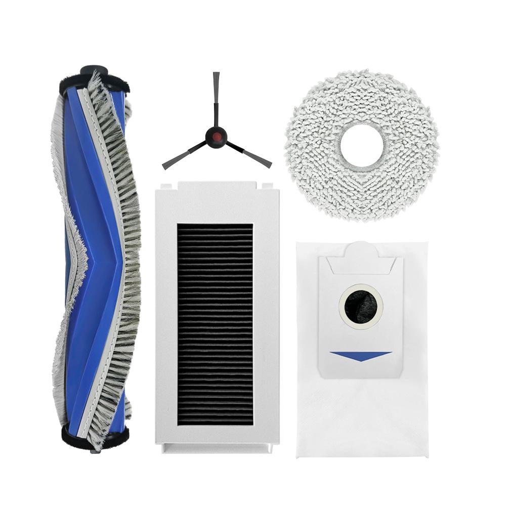 Аксессуары для Ecovacs Deebot Lydust Pro T30: Роликовая щетка, Боковая щетка, Фильтр, Тряпка для мытья пола, Пылесборник